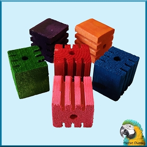 Grooved Cube Pine-Blocks