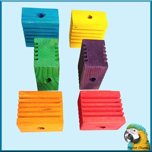 Large Grooved Pine Blocks