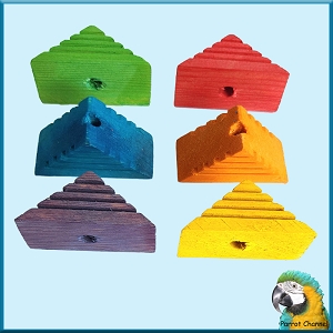 Triangle Grooved Pine Blocks