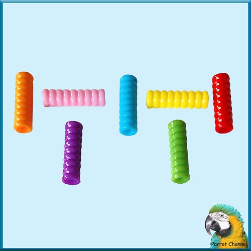Rib Straw Beads - 200 pcs. 